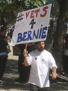 This veteran protested outside CNN's Hollywood headquarters on Sunday April 3, 2016. This veteran protested outside CNN's Hollywood headquarters on Sunday April 3, 2016.